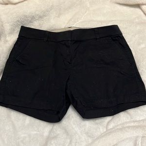 J. Crew black cotton shorts